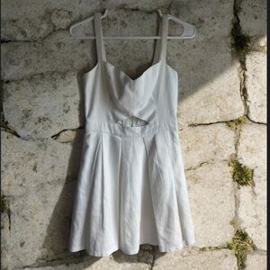 Hollister White cut out dress sundress XS